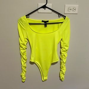 NWOT Forever 21 bodysuit neon S